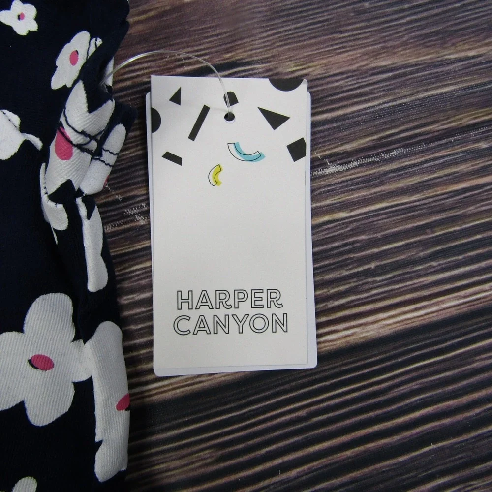 Harper Canyon NEW Baby Size 2 Black White Floral T‎ Shirt Top Cute